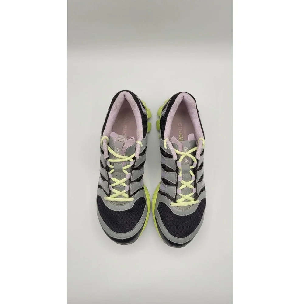 Reebok Zigkick Tahoe Road II Womens 9.5 Running Shoes Black Gray Purple M42915 - Picture 9 of 12